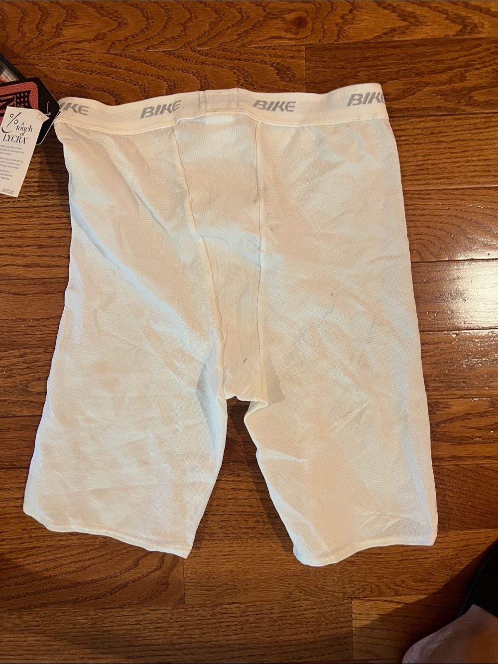 Bike Men’s White Compression Bike Shorts - Picture 5 of 6